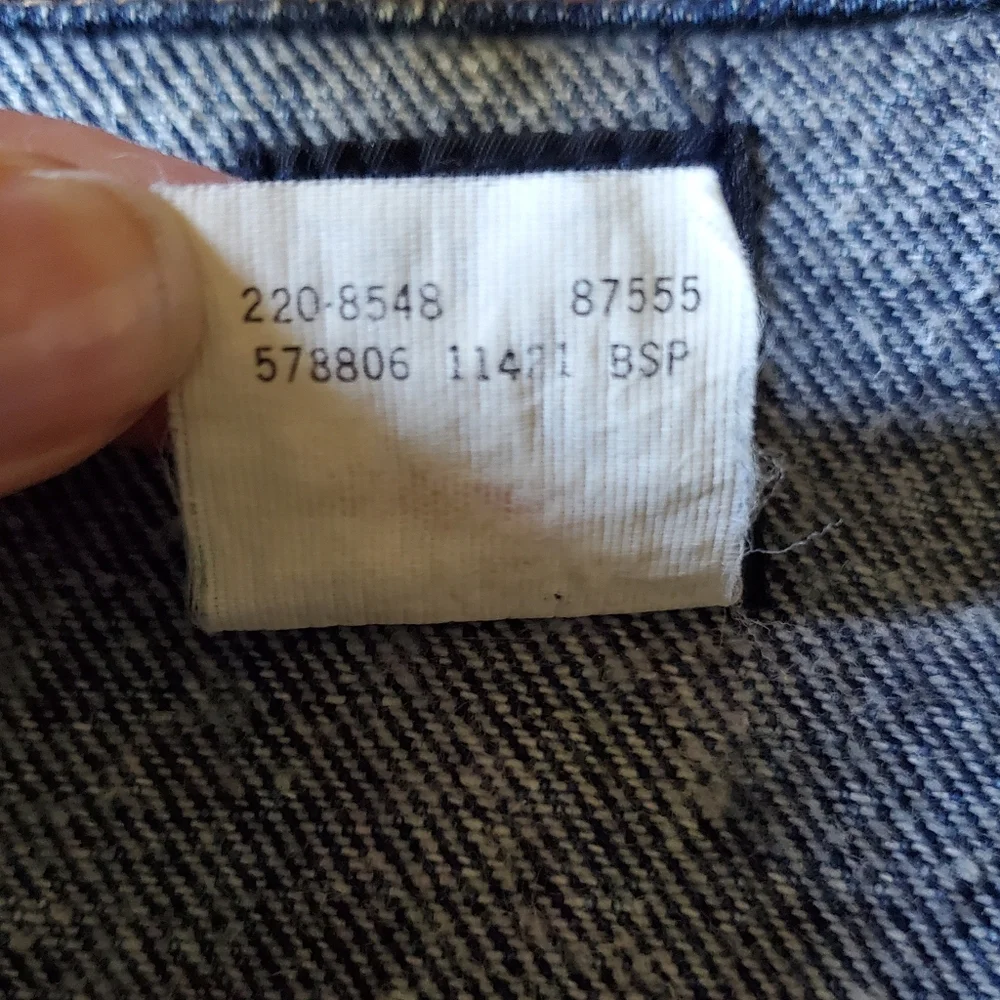 Vintage 80s Lee Riders Acid Wash Denim Trucker Jacket USA Made S